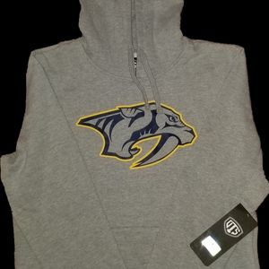 New OTS Nashville Predators Hoodie Womens Slate Gray Graphic Fleece Men's